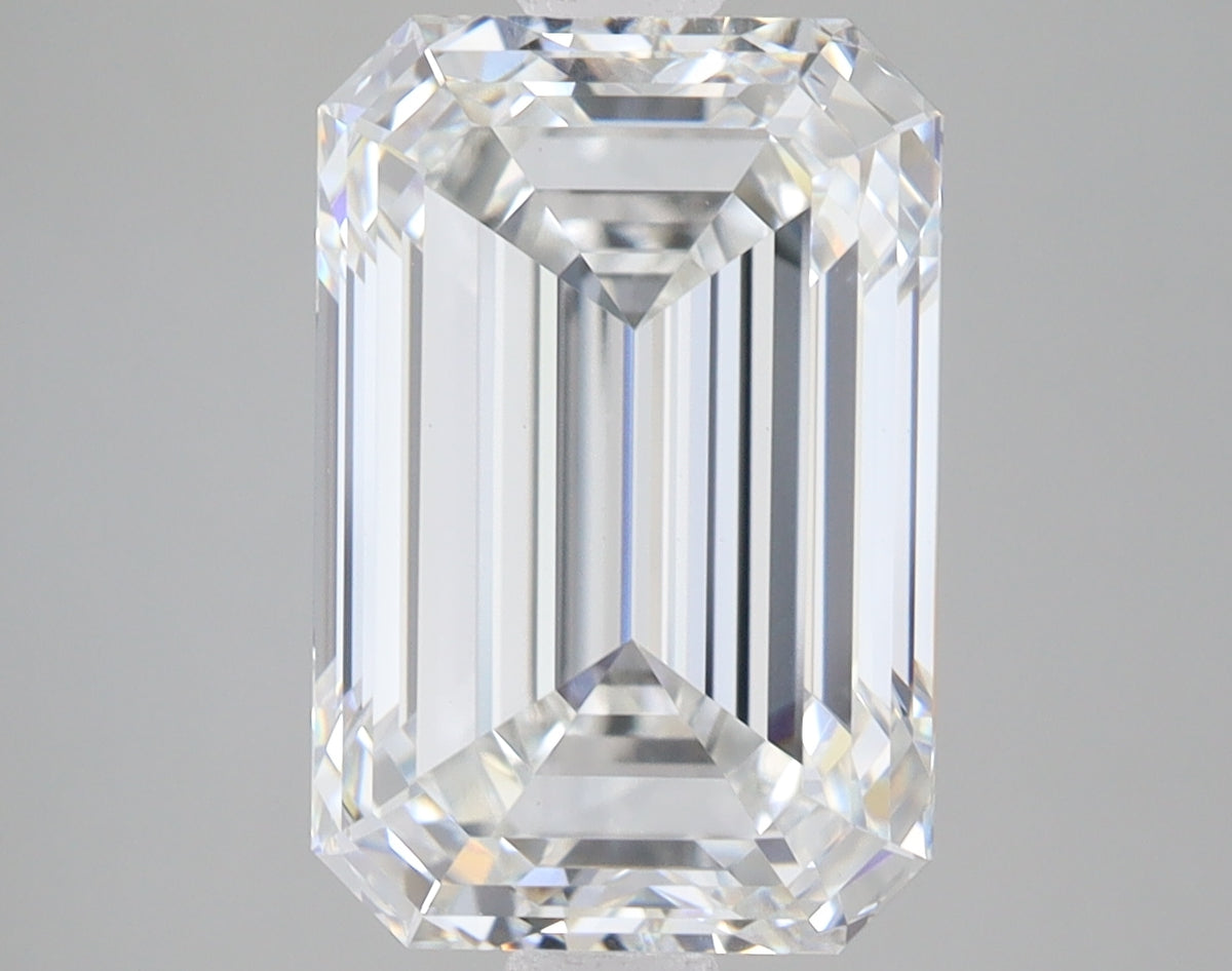 6.2ct Emerald lab-grown diamond, F VVS2