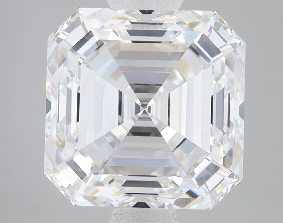 5.1ct Square Emerald lab-grown diamond, F VVS2 – 360° view