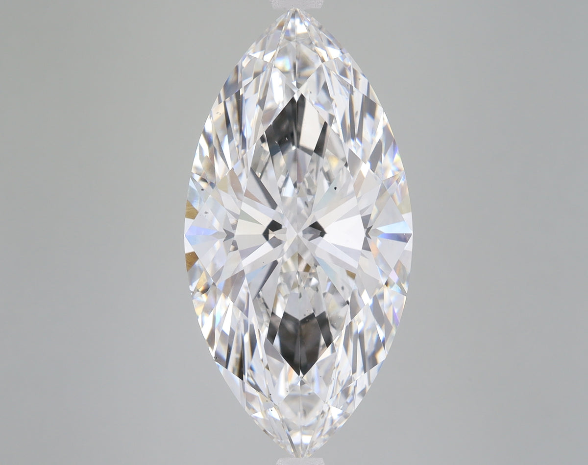 6.93ct Marquise lab-grown diamond, F VS2
