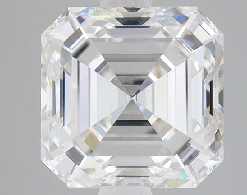 3.09ct Square Emerald lab-grown diamond, F VVS2