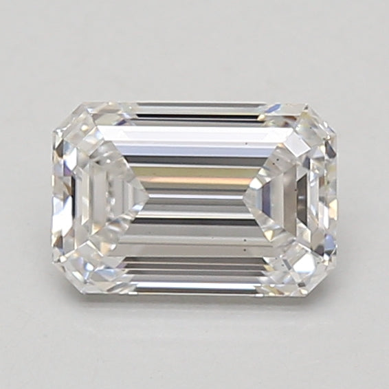 1.1ct Emerald lab-grown diamond, D VS2 – 360° view