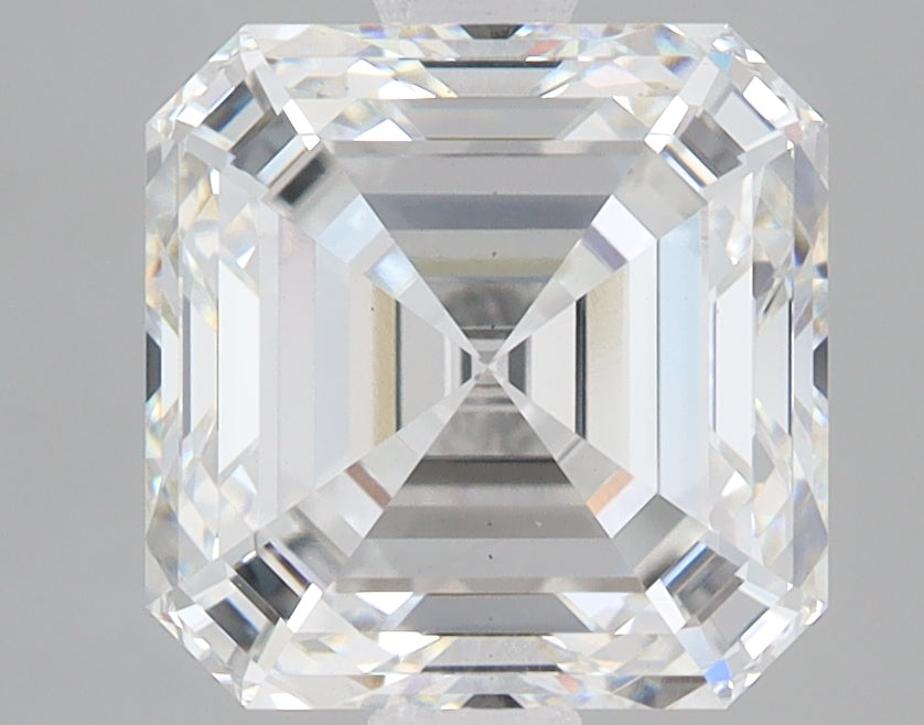 3.76ct Square Emerald lab-grown diamond, F VS1