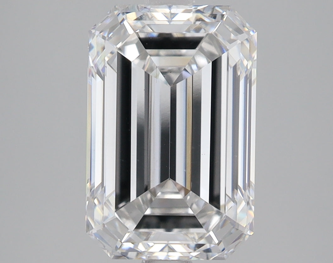 4.09ct Emerald lab-grown diamond, E VS1 – 360° view