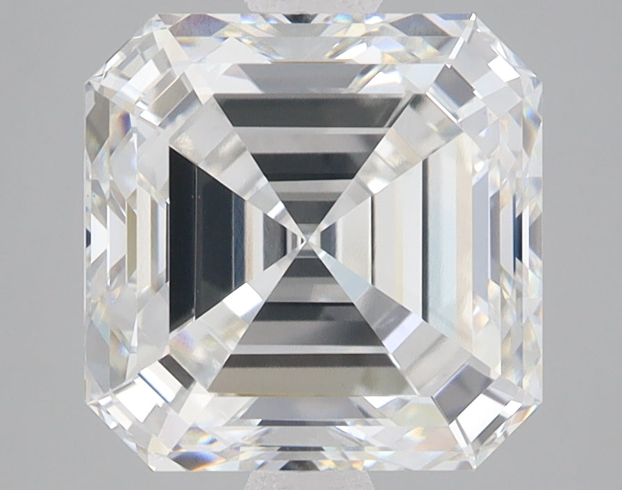4.58ct Square Emerald lab-grown diamond, F VVS2