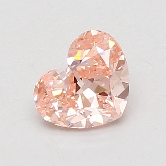 IGI certificate for 0.74ct Heart lab-grown diamond, Fancy Vivid Pink, VVS2