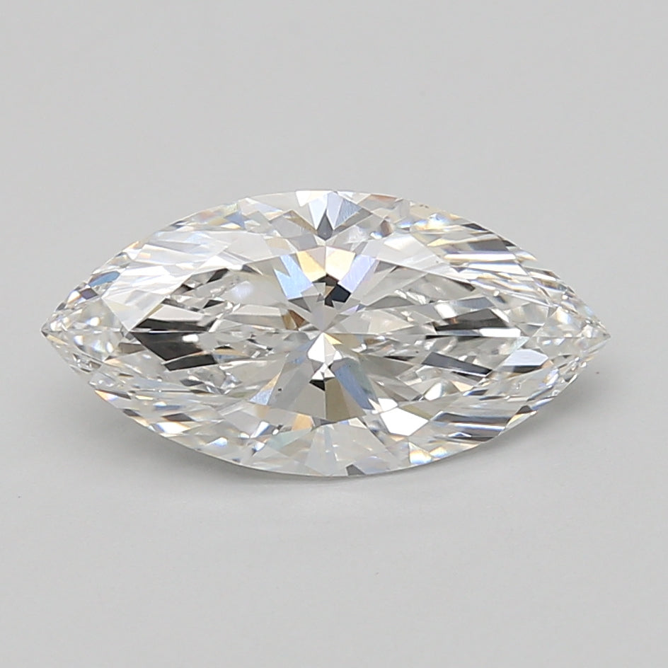 2.51ct Marquise lab-grown diamond, D VVS2