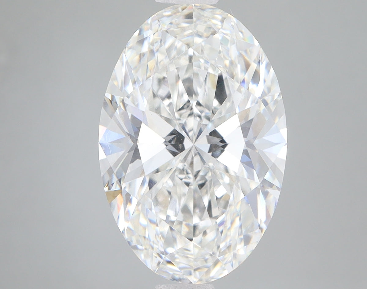 IGI certificate for 5.09ct Oval lab-grown diamond, F VS1