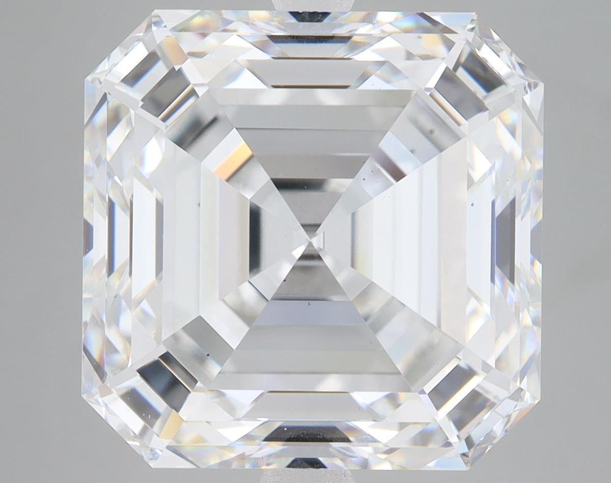 15.1ct Square Emerald lab-grown diamond, E VS1 – 360° view