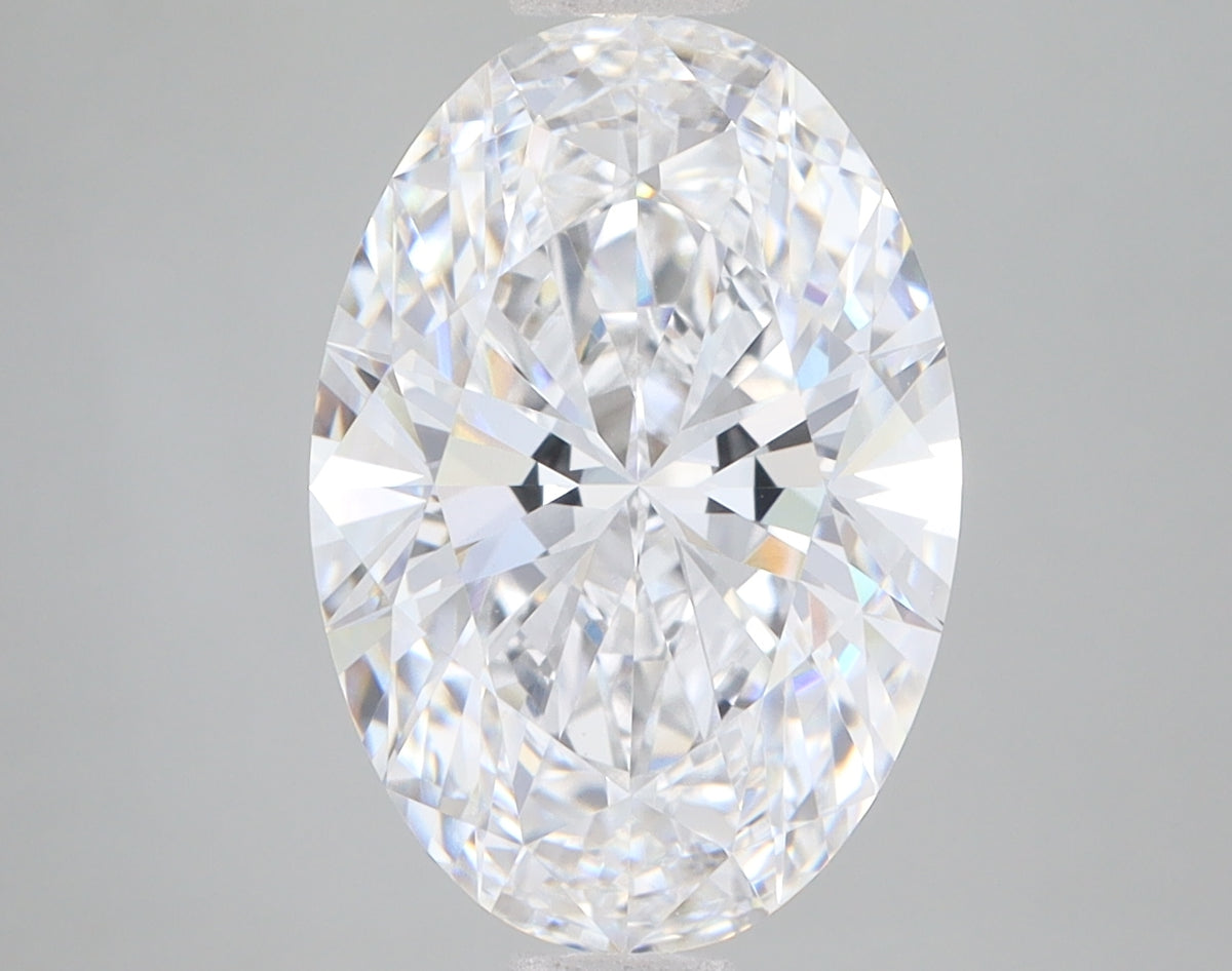 4.09ct Oval lab-grown diamond, D VVS2