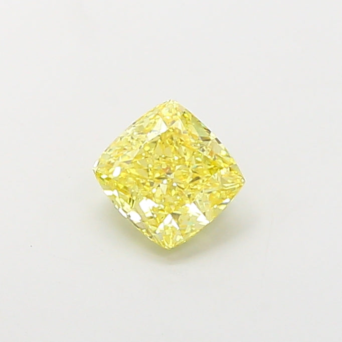 1.72ct Cushion lab-grown diamond, Fancy Intense Yellow, VS2 – 360° view