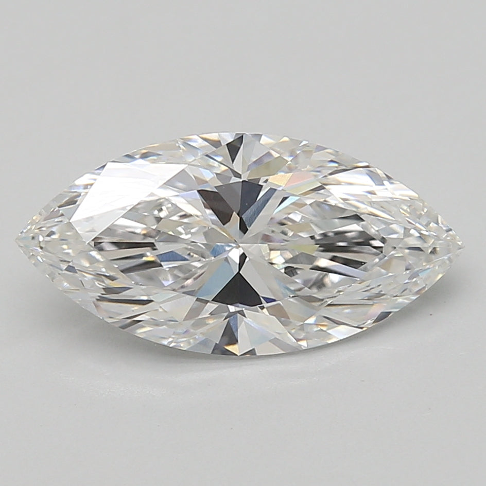 3.08ct Marquise lab-grown diamond, E VVS2