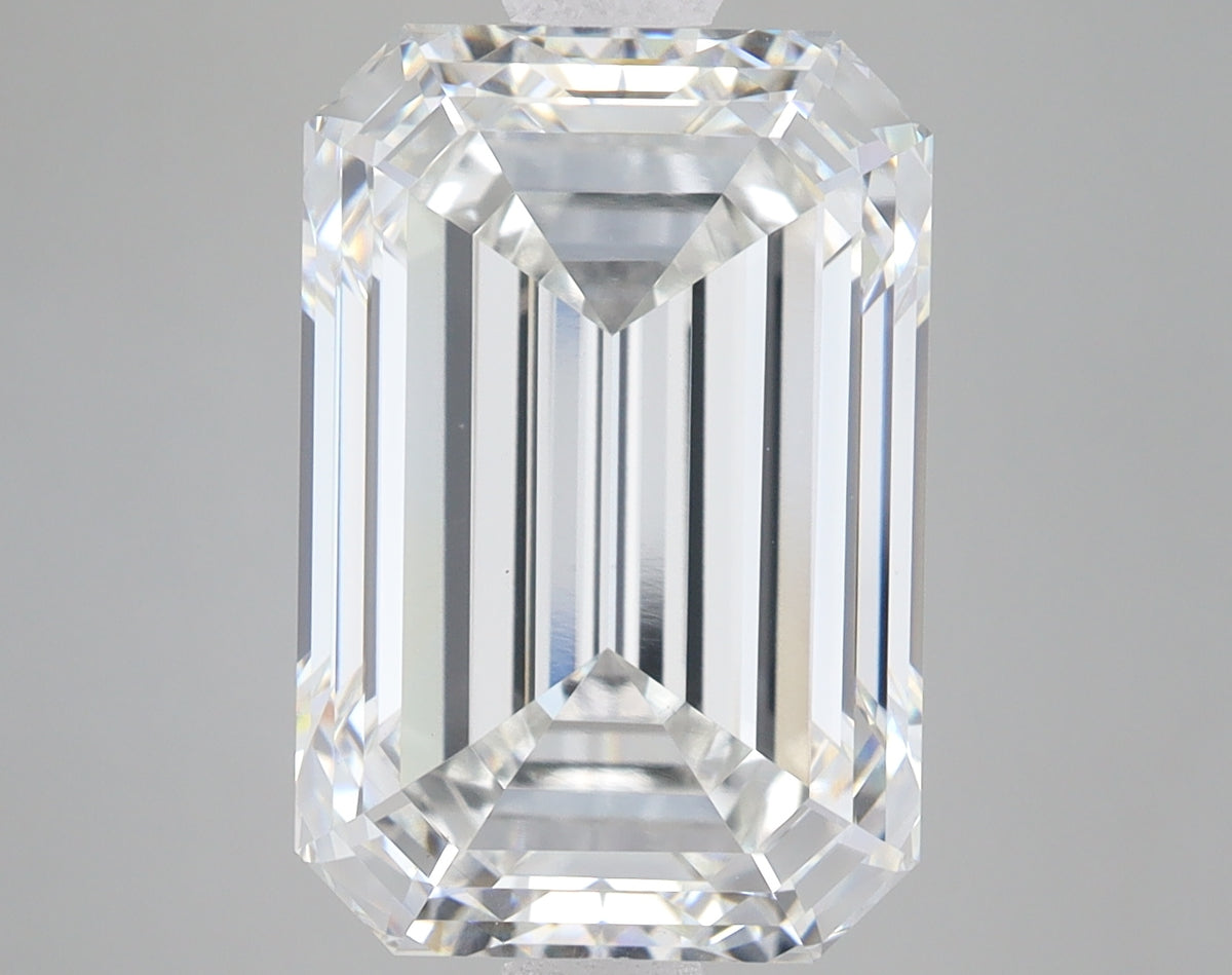 9.24ct Emerald lab-grown diamond, F VVS2 – 360° view