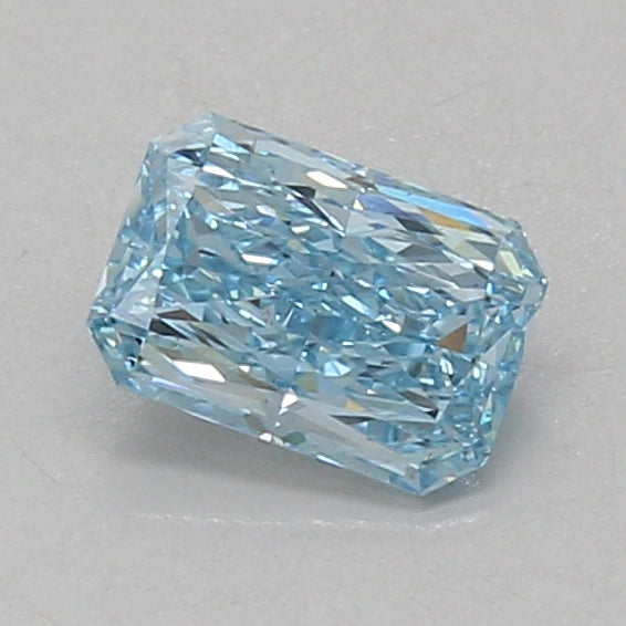 0.86ct Radiant lab-grown diamond, Fancy Vivid Blue, VS2
