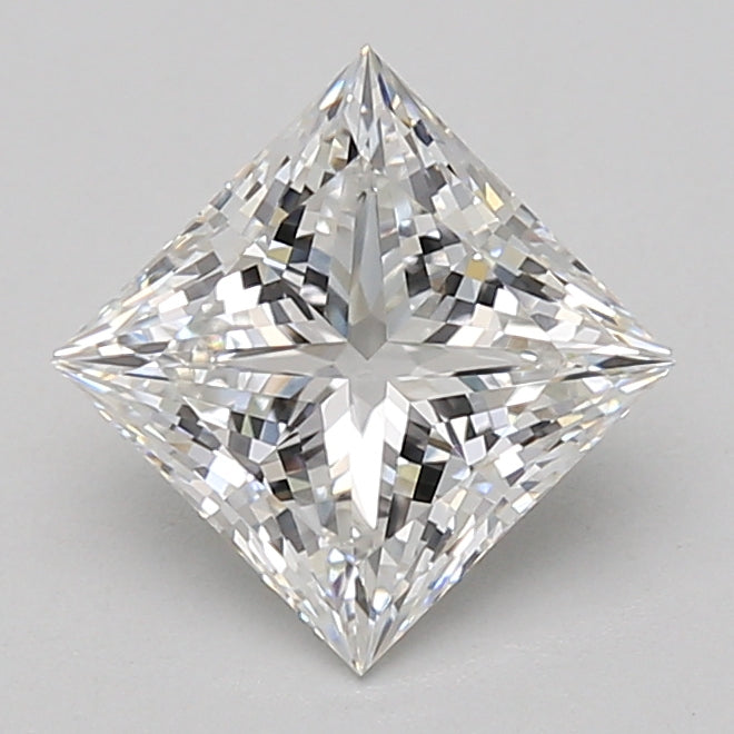 2.09ct Princess lab-grown diamond, F VVS2 – 360° view