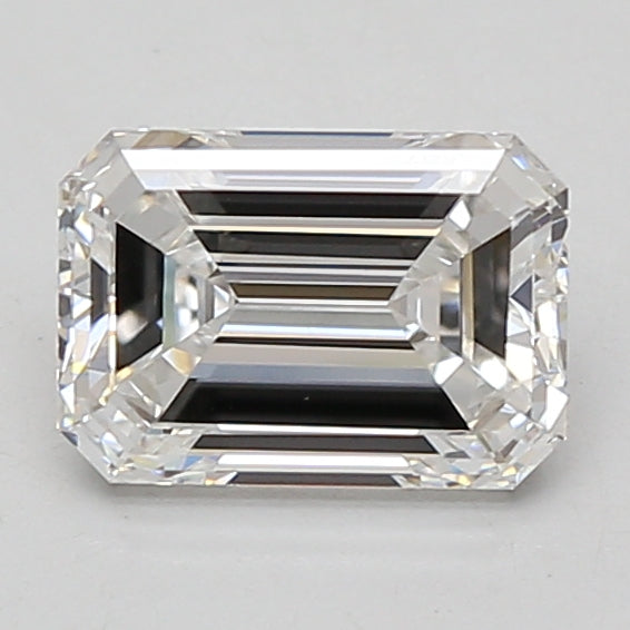 1.56ct Emerald lab-grown diamond, D VVS2 – 360° view