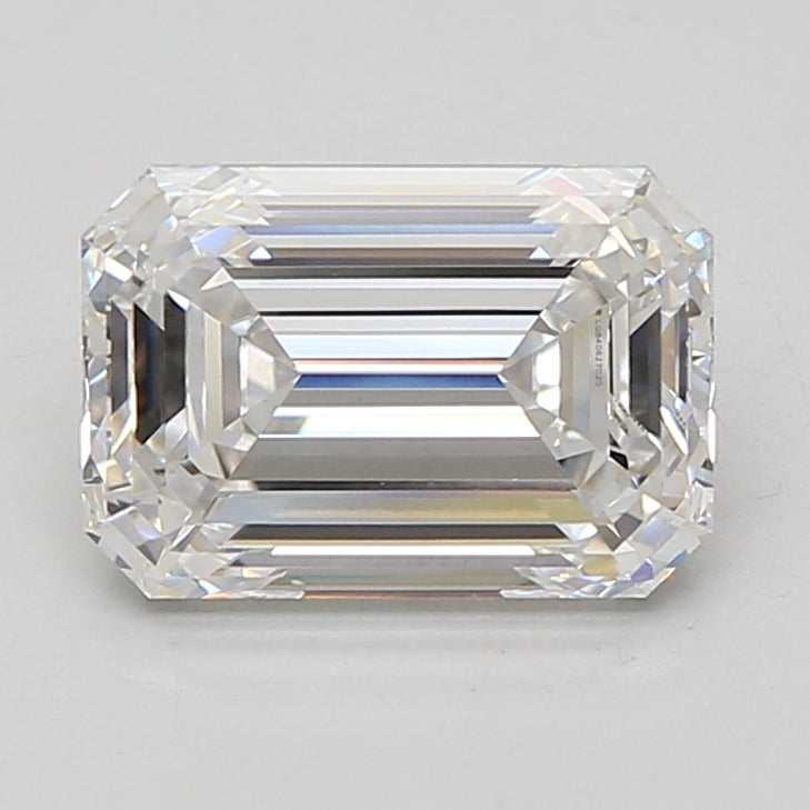 3.09ct Emerald lab-grown diamond, D VVS2 – 360° view