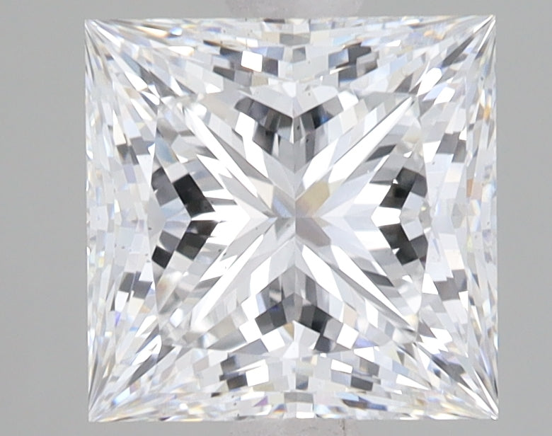 3.09ct Princess lab-grown diamond, E VS2 – 360° view