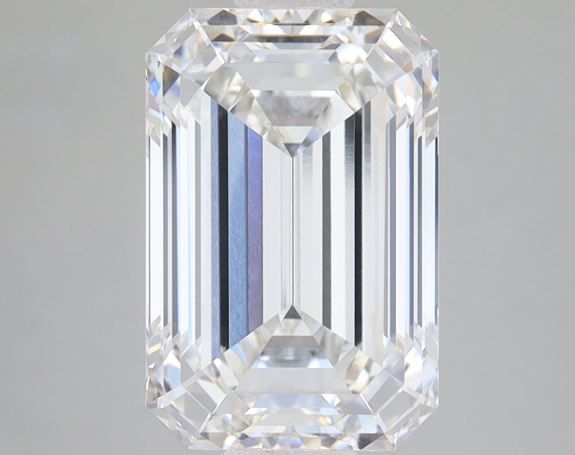 5.08ct Emerald lab-grown diamond, F VVS2 – 360° view