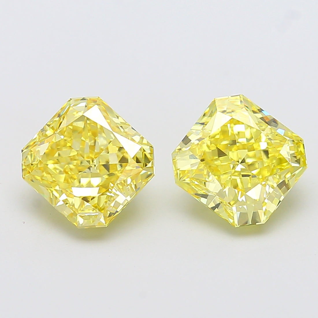 3.5ct Radiant lab-grown diamond, Fancy Intense Yellow, VS2