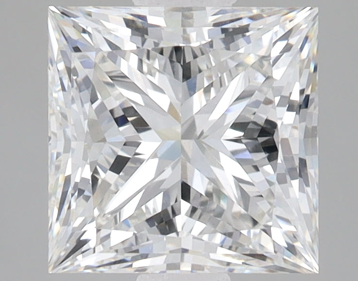 2.91ct Princess lab-grown diamond, F VVS2 – 360° view
