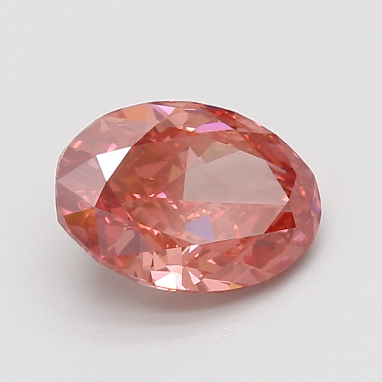 2.09ct Oval lab-grown diamond, Fancy Vivid Pink, VVS2
