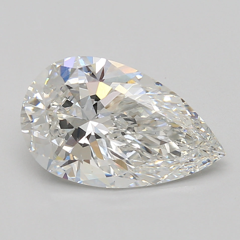 4.09ct Pear lab-grown diamond, F VVS2 – 360° view