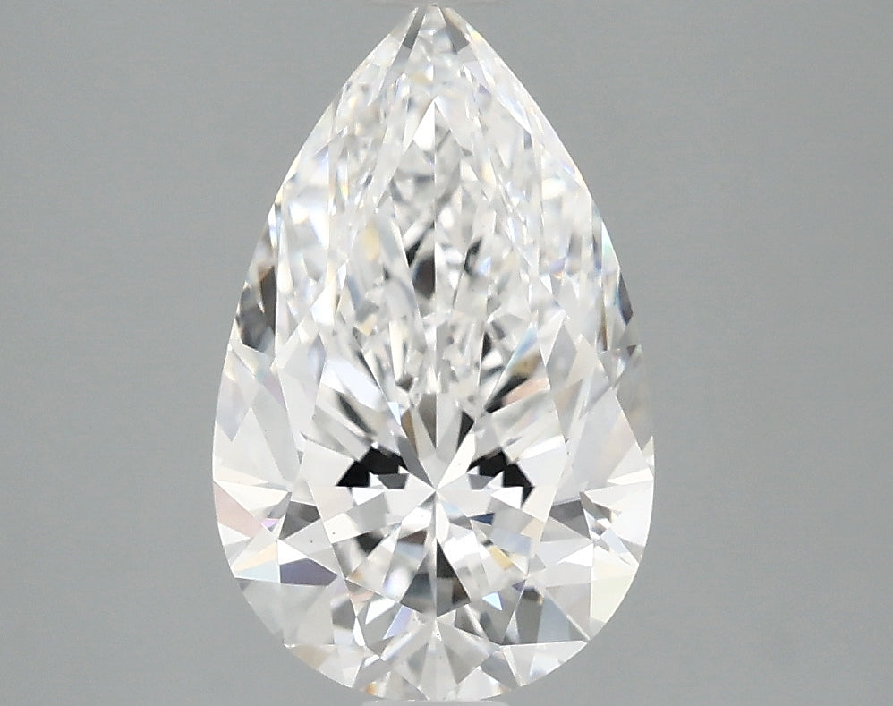 2.54ct Pear lab-grown diamond, D VVS2