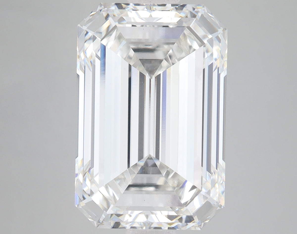 8.17ct Emerald lab-grown diamond, F VS1 – 360° view