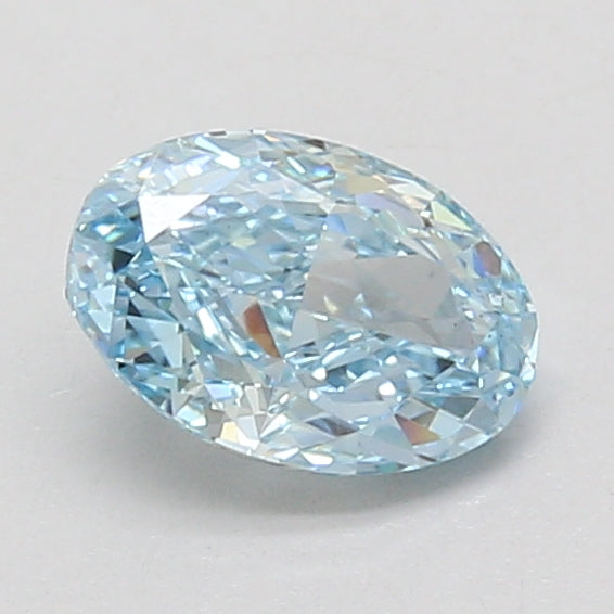1.03ct Oval lab-grown diamond, Fancy Vivid Blue, VS1