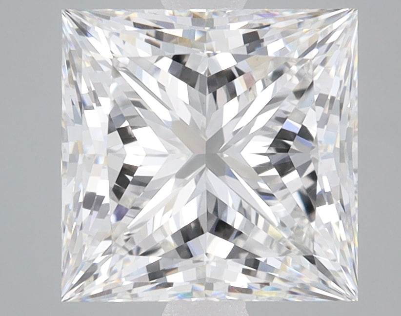 3.56ct Princess lab-grown diamond, F VS1