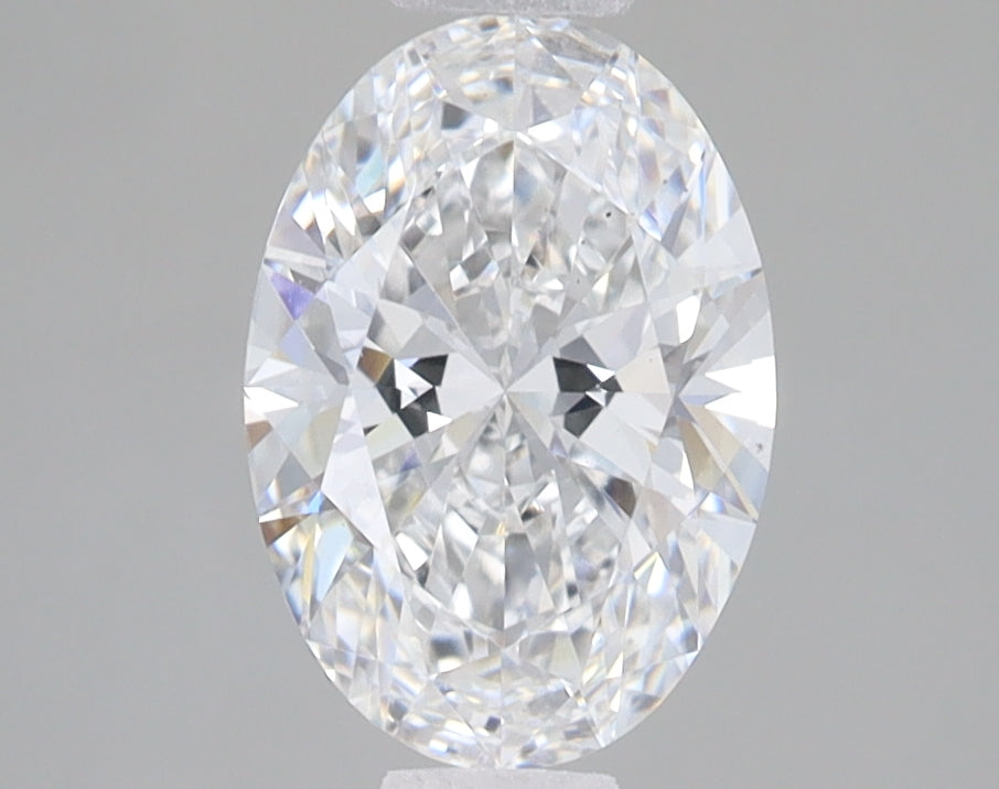 1.6ct Oval lab-grown diamond, D VS2