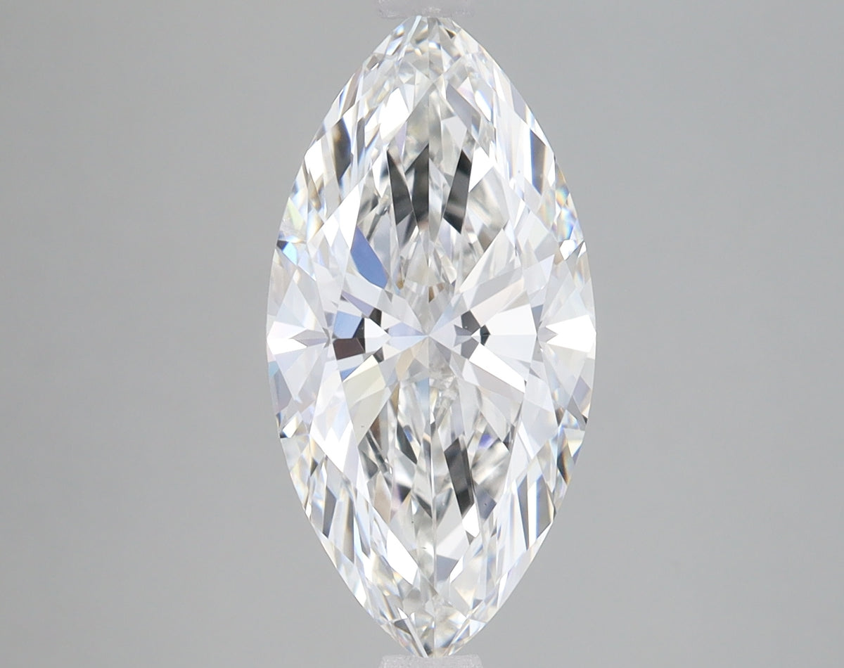3.2ct Marquise lab-grown diamond, F VS2