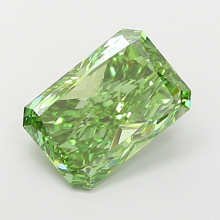 3.05ct Radiant lab-grown diamond, Fancy Vivid Yellow, VS1 – 360° view
