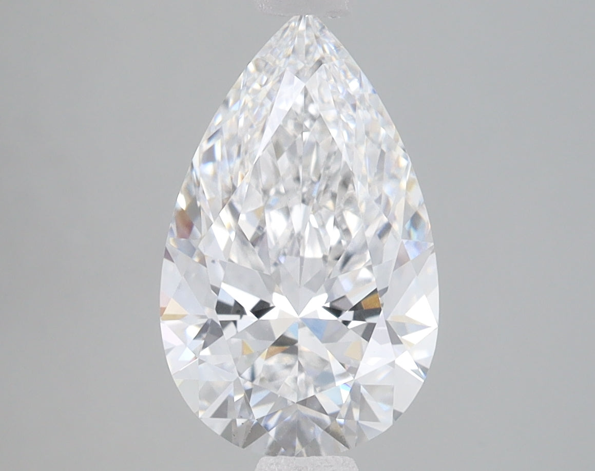 2.45ct Pear lab-grown diamond, D VS1