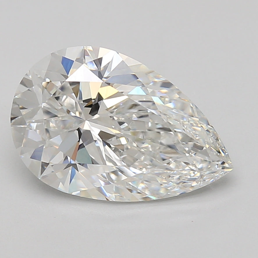 4.1ct Pear lab-grown diamond, D VVS1