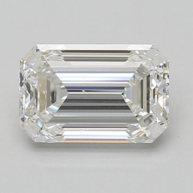 1.85ct Emerald lab-grown diamond, E VS2 – 360° view