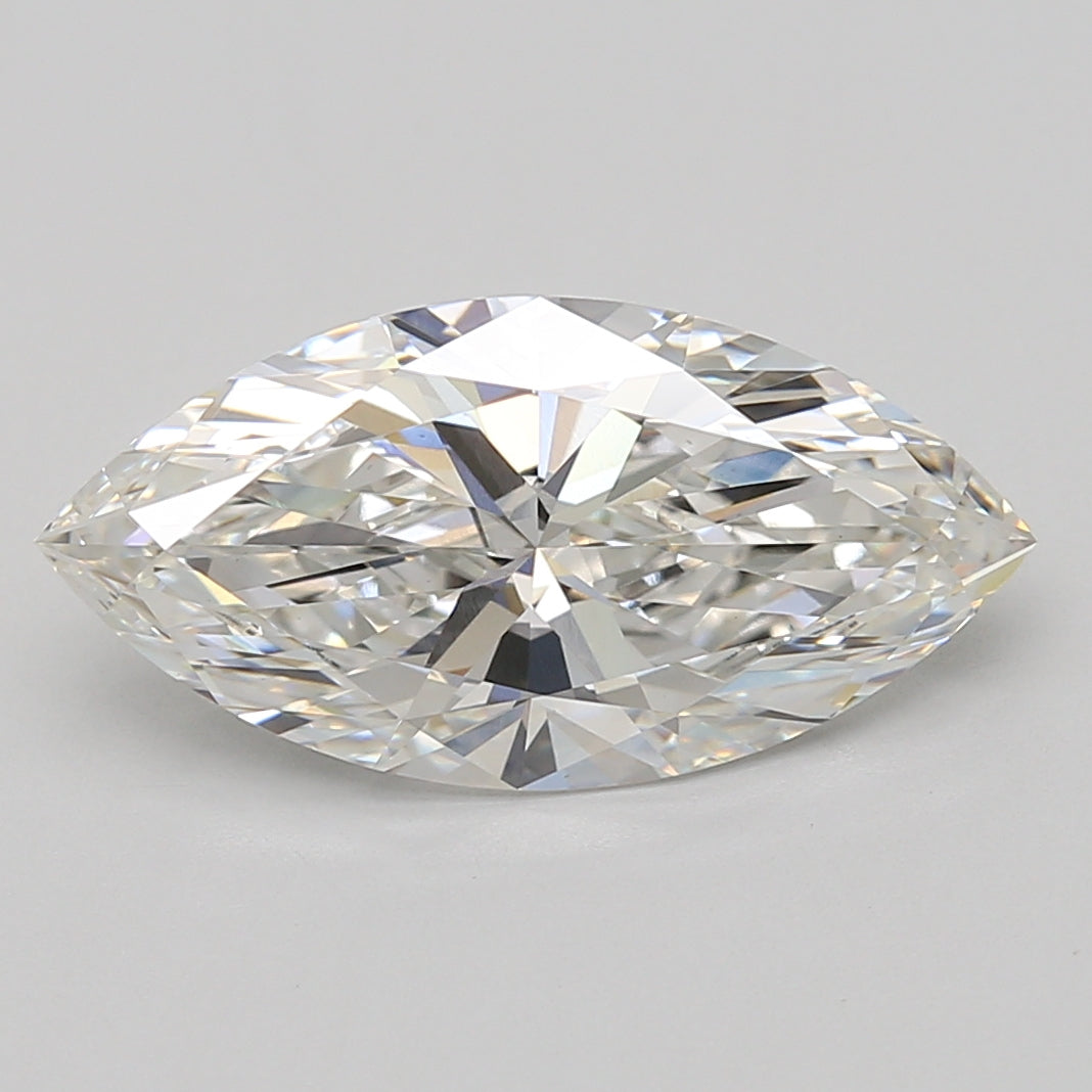4.06ct Marquise lab-grown diamond, E VVS2 – 360° view