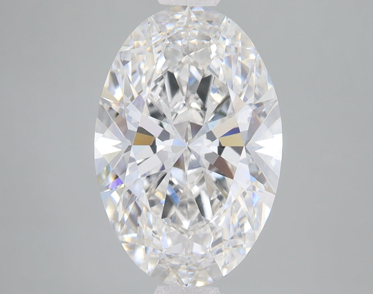 3.74ct Oval lab-grown diamond, F VS1