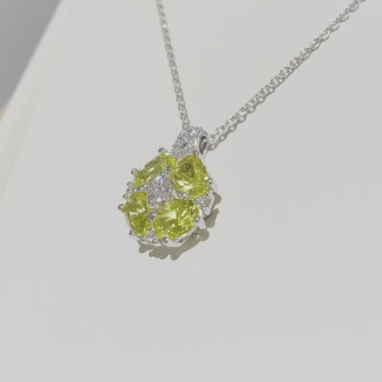 Juvetti Bespoke Jewellery London Pristi Rose Gold Necklace Diamonds and Pastel Blue Sapphire Get Now