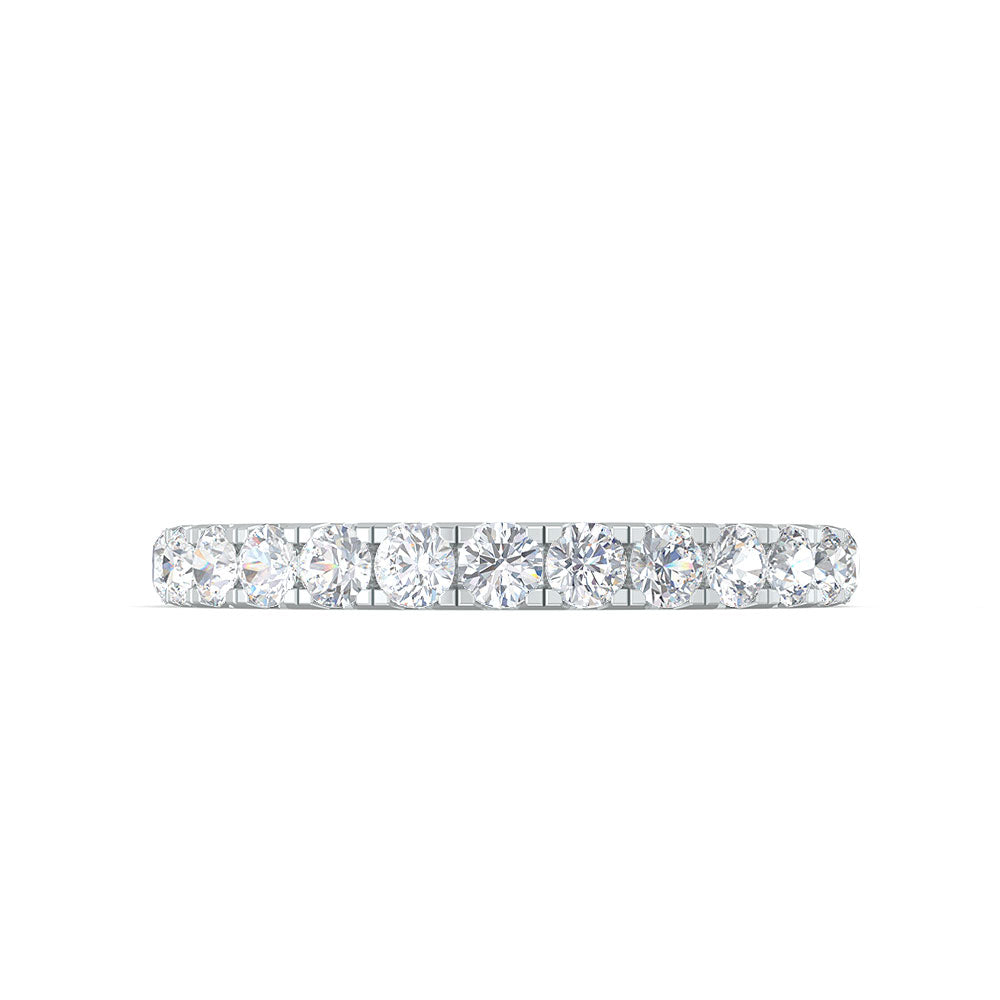 Eternal ring with Diamonds set in White gold